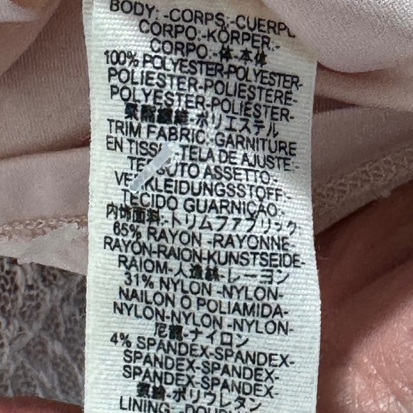 Free People Mixed Mesh Champagne Beige Bodycon Dress Sz S - Picture 5 of 5